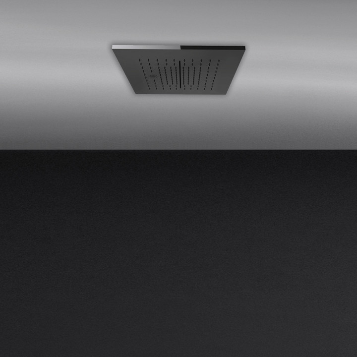 Horní sprcha 35x35cm k montáži w suficie podwieszanym, Gessi Minimali - 238 Ocel lustrzana 