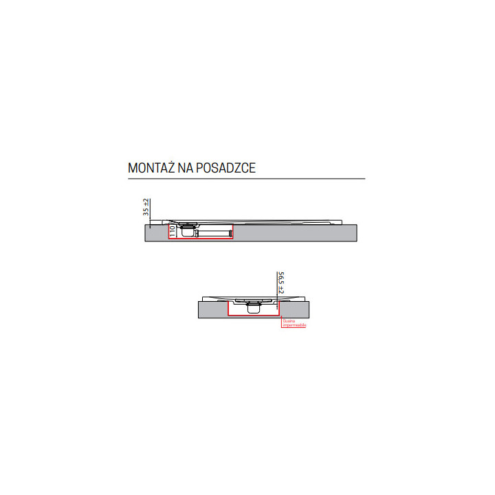 Sprchová vanička 150x80cm, Novellini Novosolid - Černá 