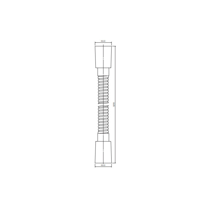 Sprchová hadice, 125 cm, Omnires Y - Měď