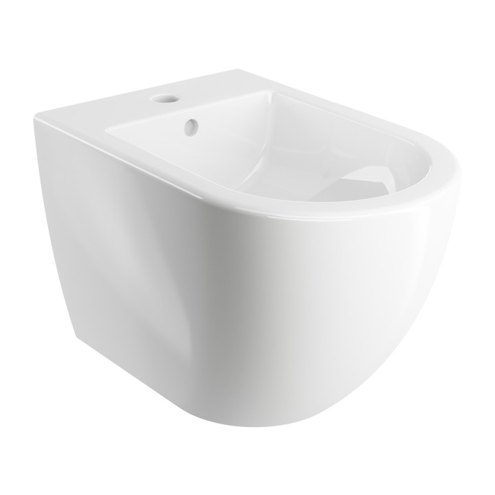 Závěsný bidet, 54x36,5 cm, Omnires Ottawa Comfort - Bílý lesklá