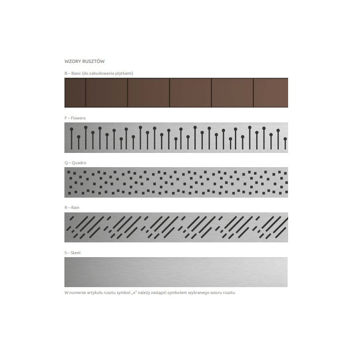 Sprchový lineární odtok Radaway [55 cm]