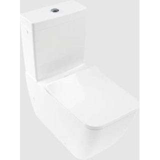 Mísa WC s hlubokým splachováním do WC-kompaktu bez kołnierza wewnętrznego, stojící, Villeroy & Boch Venticello - Weiss Alpin Cer
