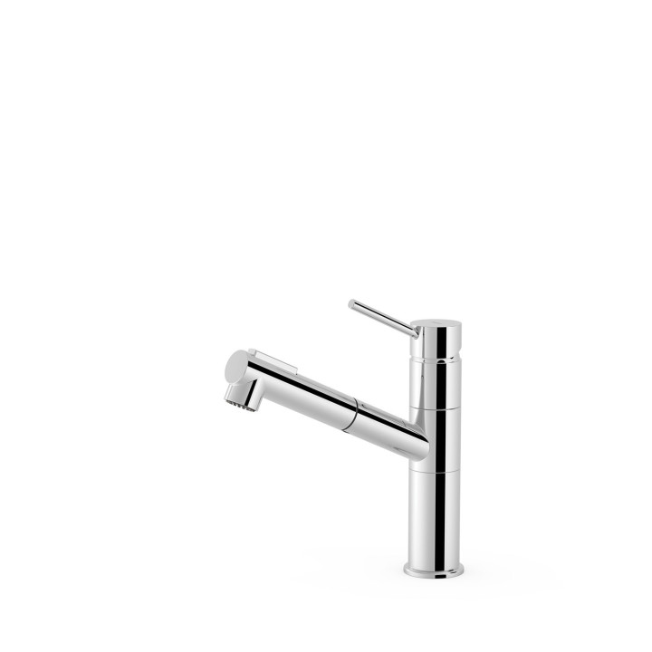 Baterie páková s výsuvnou sprchou i 2 rodzajami strumienia dřezová, Tres Cocina - Chrom