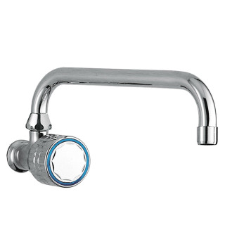 Baterie nástěnná 1-drożna do biura nebo pralni, Tres Cocina - Chrom