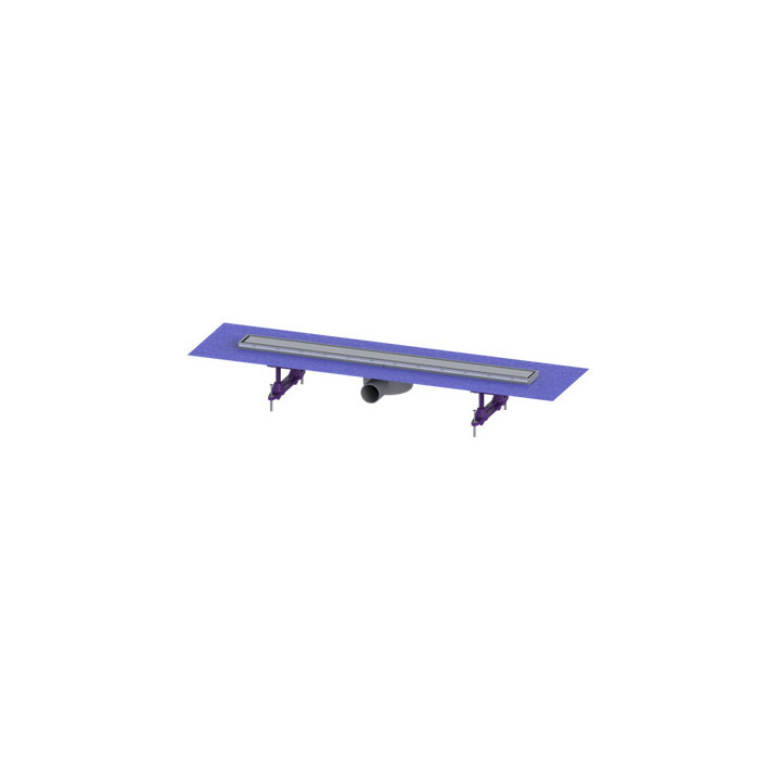 Lineární odtok Kessel Linearis Compact koupelnový kompletní, délka 950 mm, stříbrná