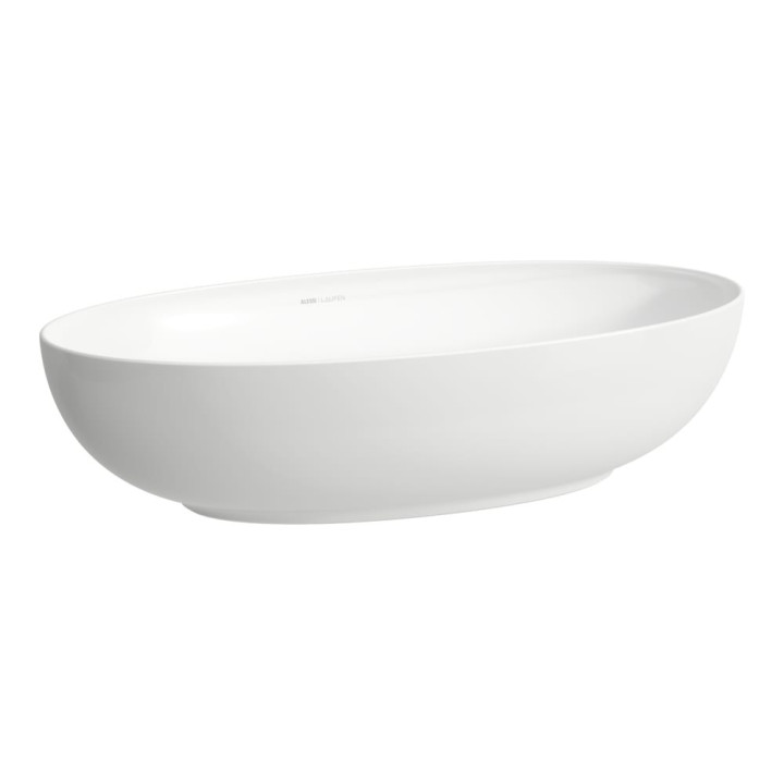 ILBAGNOALESSI umyvadlo na postavení na desku cienkościenna oválný z ceramiczną osłoną odpływu
