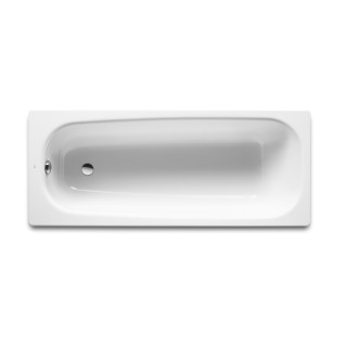 Vana obdélníková Roca Tampa, 150x70cm, litinová, dno antypoślizgowe, bílá