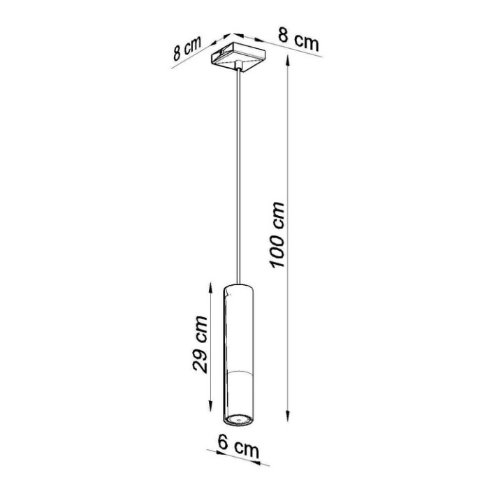 Lampa závěsná Sollux Ligthing Pastelo 5, 5xG9 LED 4,5W, černá