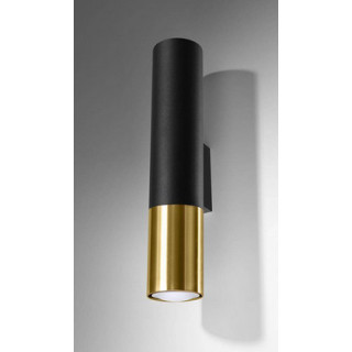 Lampa závěsná Sollux Ligthing LOOPEZ 1, GU10  40W, černá/měď