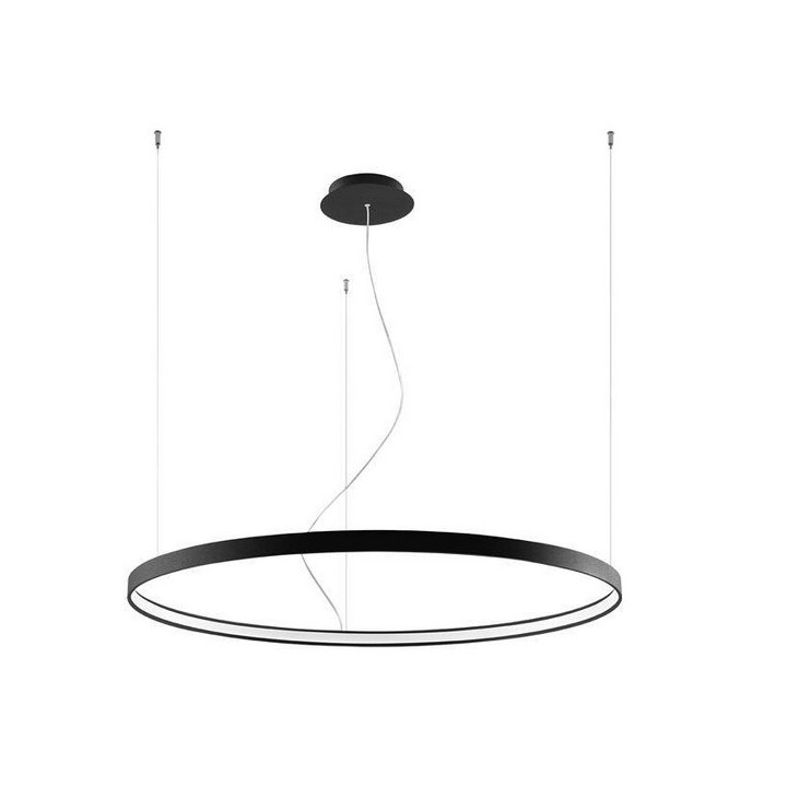 Żyrandol Sollux Lighting RIO, kruhový průměr 110cm, LED 70W 3000K, černá
