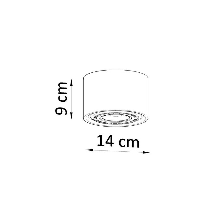 Nástěnné svítidlo Sollux Lighting SIGMA,  E27 1x60W, 1x15W LED, černá