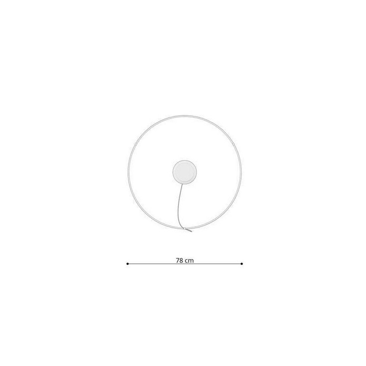 Żyrandol Sollux Lighting RIO, kruhový průměr 78cm, LED 50W 3000K, černá