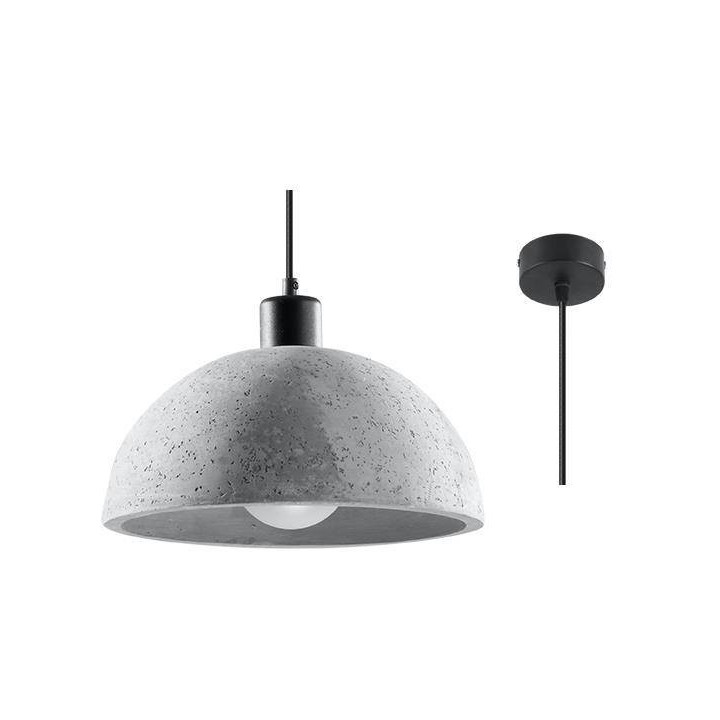 Lampa závěsná Sollux Ligthing LOOPEZ 1, GU10  40W, černá/zlatá