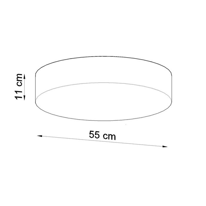 Plafon Sollux Ligthing QUATRO 1, GU10/ES111  1x40W 1x12W LED, šedá
