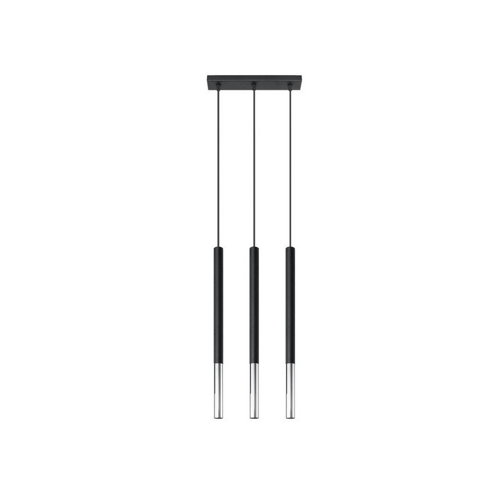 Lampa závěsná Sollux Ligthing MOZAICA 3L, G9 3x12W LED,  černá/zlato