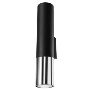 Nástěnné svítidlo Sollux Ligthing VEGA keramický, E27  1x60W, 1x15W LED, černá