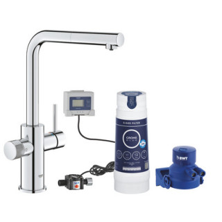 Elektronické páková Baterie Grohe Zedra Touch, DN15, chrom
