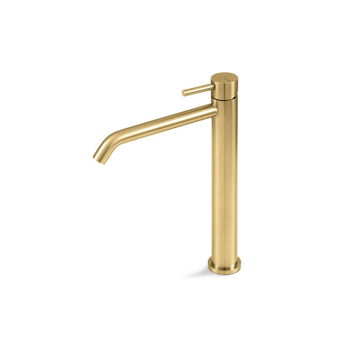 Umyvadlová baterie Vema Otago, stojící, výtokové rameno 128mm, bez zátky, brushed gold