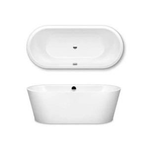 Vana volně stojící Kaldewai Meisterstück Classic Duo Oval, 180x80cm, bílá