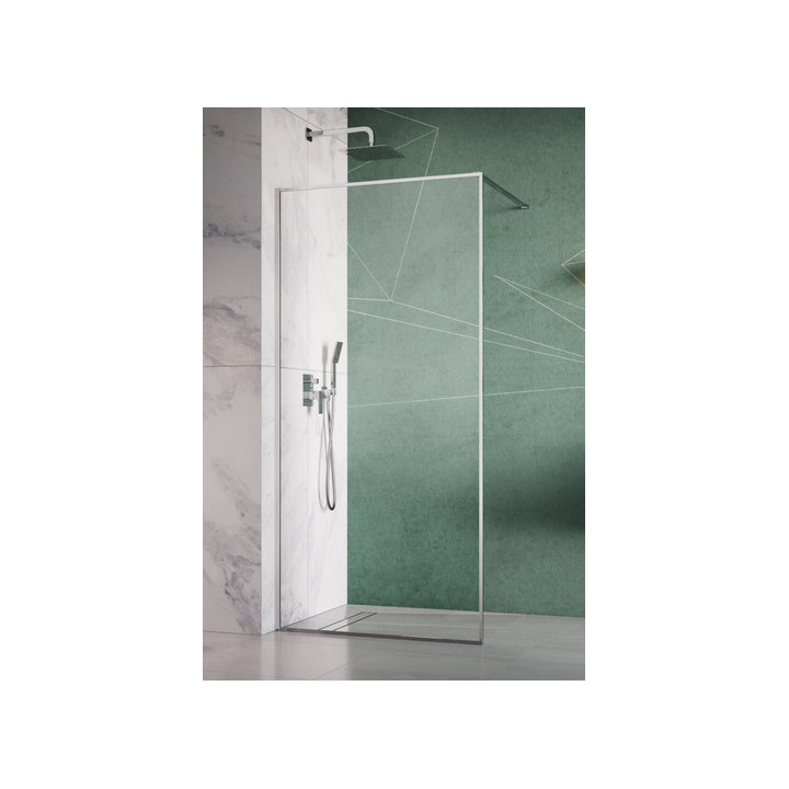 Stěna Walk-In Radaway Modo II New 100-140x150-200cm, chrom, sklo čiré