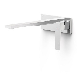 Prvek nástěnná do podomítkového korpusu baterii umywalkowe TRES Slim Exclusive, výtokové rameno 180mm, černá matnáný