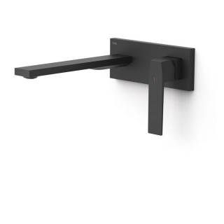Prvek nástěnná do podomítkového korpusu baterii umywalkowe TRES Slim Exclusive, výtokové rameno 240mm, bílá matná