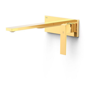 Prvek nástěnná do podomítkového korpusu baterii umywalkowe TRES Slim Exclusive, výtokové rameno 240mm, černy matná