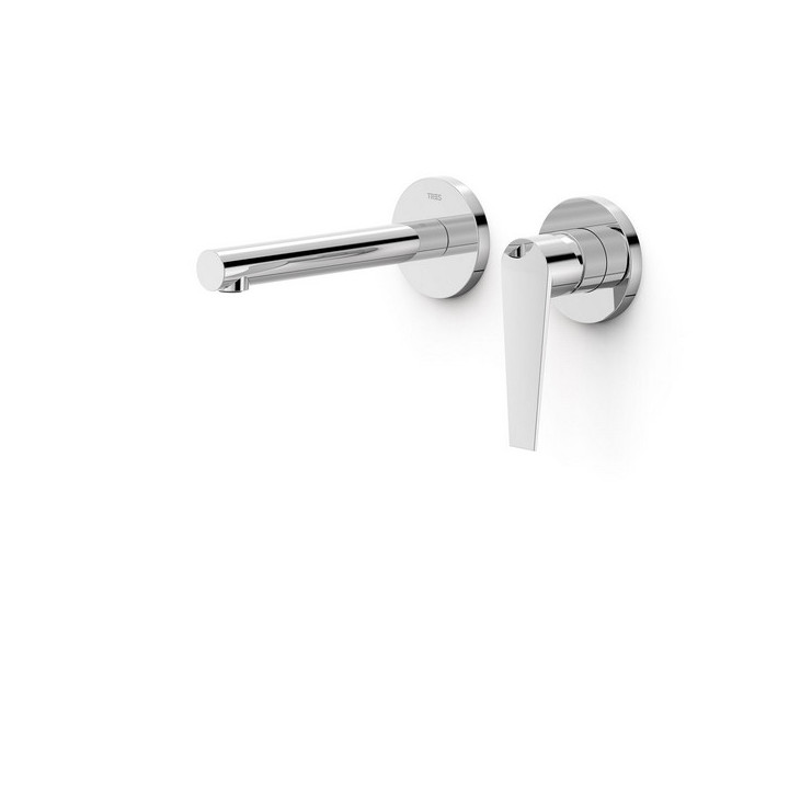 Prvek nástěnná do podomítkového korpusu umyvadlové baterie TRES Class, výtokové rameno 240mm, chrom