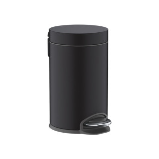 Koš na odpadky z pedałem Hansgrohe, černá matnáný