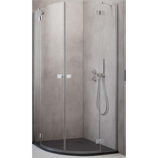 Čtvrtkruhový sprchový kout Radaway Premium Pro PDD 100x100cm, černá matnáný/ sklo čiré