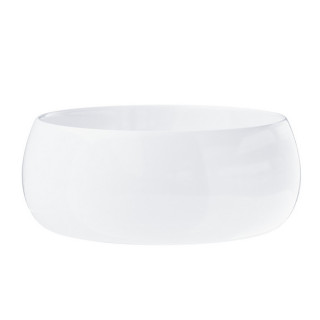 Umyvadlo na postavení na desku čtvercová Corsan 1395x395x145mm s otvorem pro baterii, zátka Klik-Klak czhrom, bílá