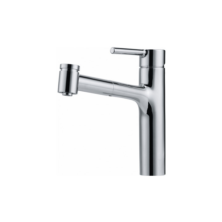 Dřezová baterie Franke Centro pull-out , výška 278mm, otočné i wycągana výtokové rameno,  chrom