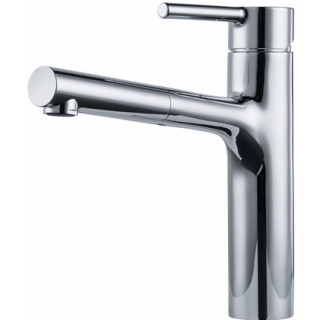 Dřezová baterie Franke Centro pull-out , výška 278mm, otočné i wycągana výtokové rameno,  chrom
