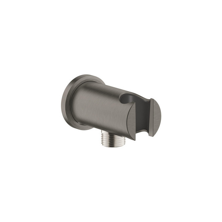 Kolanko sprchové s rukojetí Grohe Rainshower, brushed hard graphite