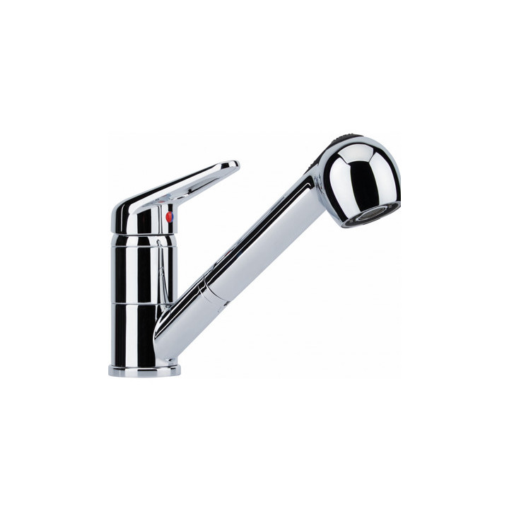 Dřezová baterie Franke Prince II pull-out spray  , výška 175mm, otočné výtokové rameno,  cappuccino