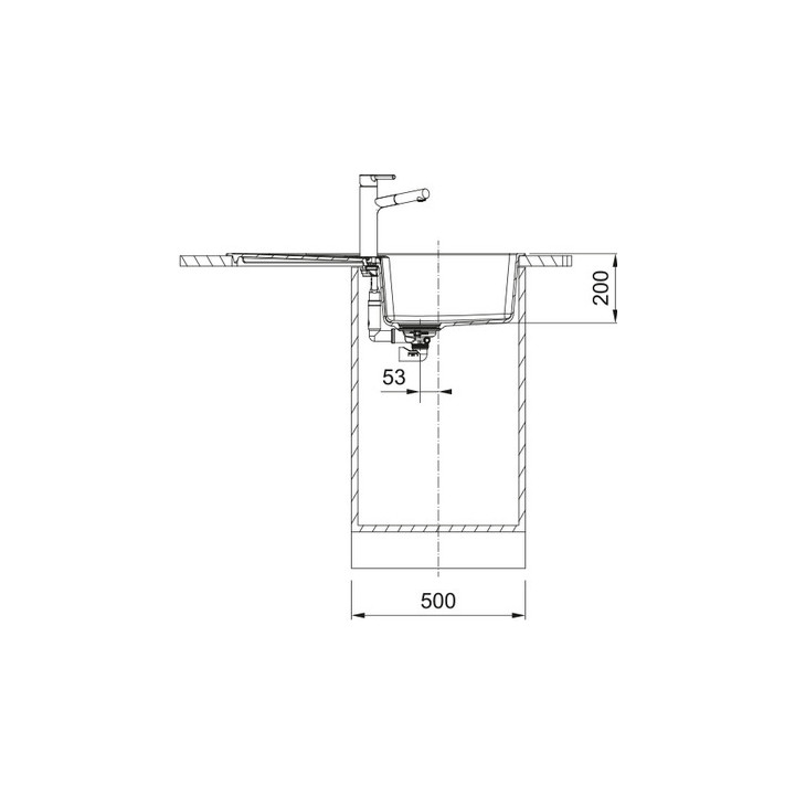 Dřez wbudowywany, Franke Centro CNG 611-78 XL - onyx