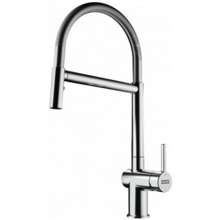 Baterie s otočným výtokovým ramínkem Franke Active L window pull-out spray , výška 314mm, výtokové rameno výsuvné, chrom