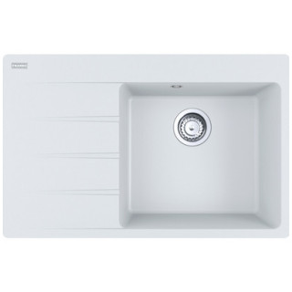 Dřez Franke Centro CNG 611-62 TL, ociekacz z pravé strony, černá odtok, černá matnáný