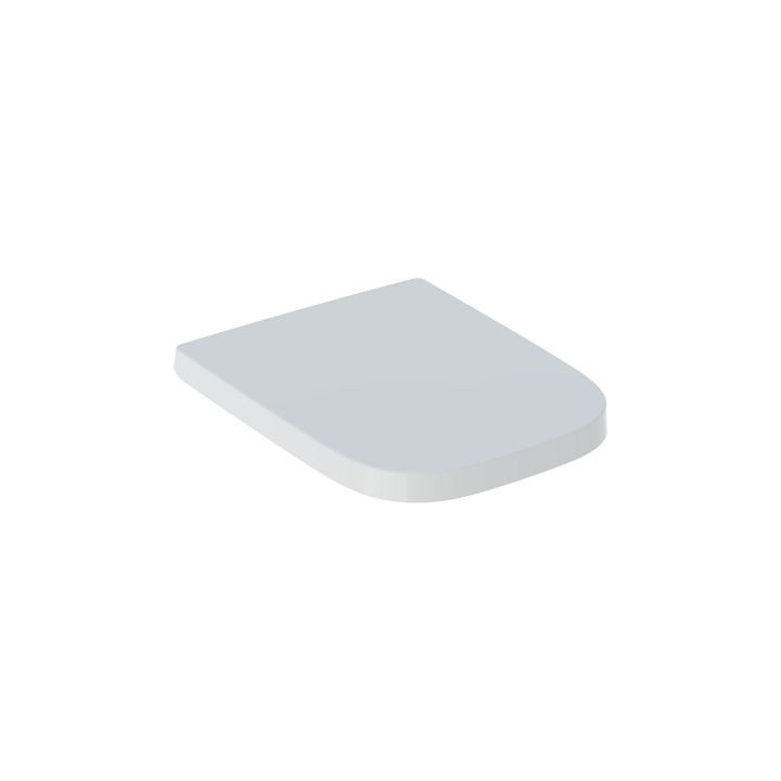 Geberit Smyle Square Klozetové sedátko, připevnění z góry, wolne opadanie, z widocznym siedziskiem, slim design