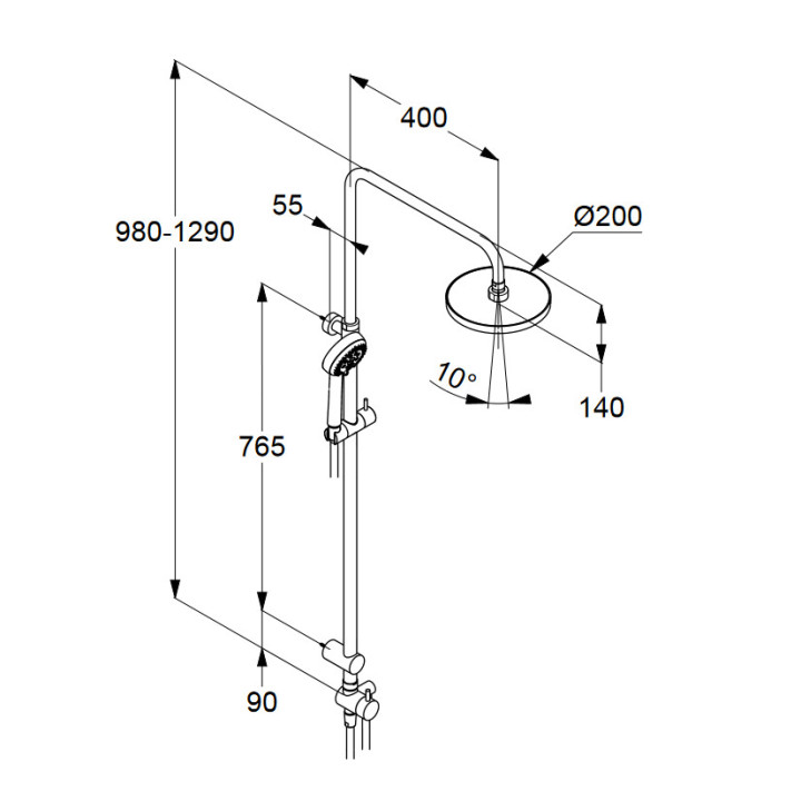 Kludi Logo Sprchový set Dual Shower System chrom