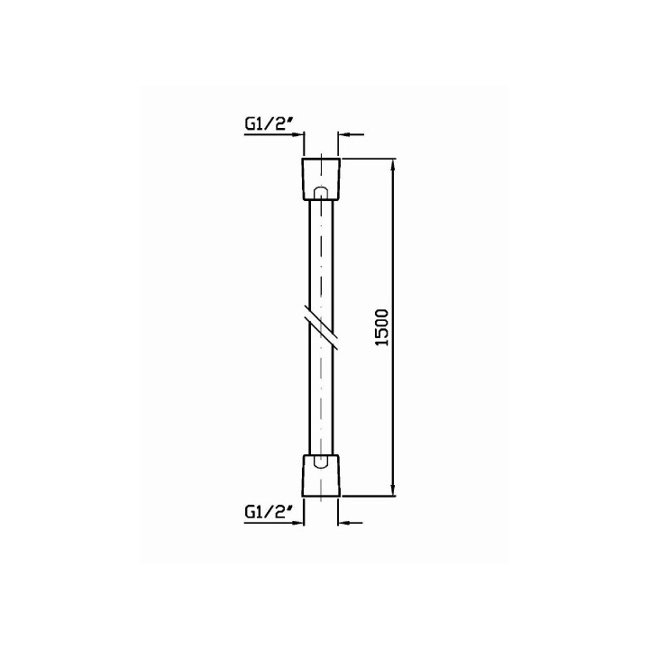 Sprchová hadice Zucchetii IsyFresh PVC 150cm, stříbrná- sanitbuy.pl