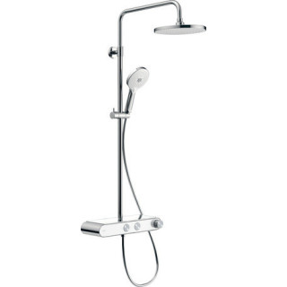 Sprchová tyč 810mm, Duravit - Chrom/Bílý lesklý