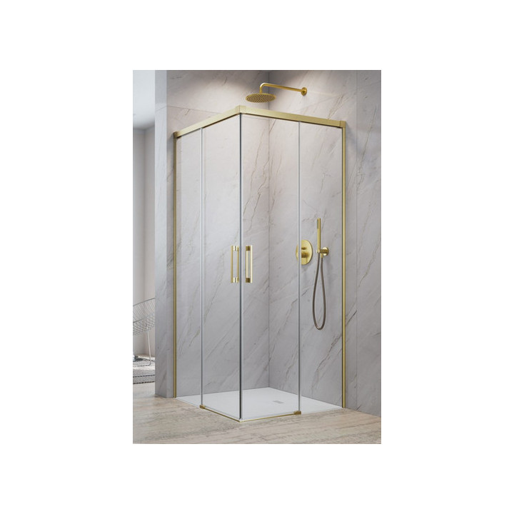 Sprchový kout 100Rx80Lcm sklo čiré chrom Radaway Idea Kdd, 387062-01-01R+387061-01-01L