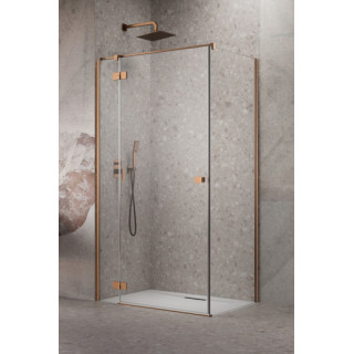 Pevná boční stěna S1 70 Radaway Essenza New Black KDJ 66.7-68.2-200cm, profil černá, sklo čiré