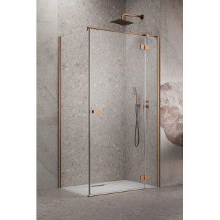 Pevná boční stěna S1 70 Radaway Essenza New Black KDJ 66.7-68.2-200cm, profil černá, sklo čiré