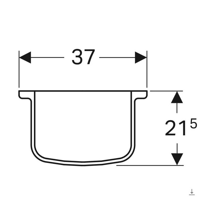 Geberit Selnova Kryt na sifon, 27.5x32.5x28.5cm
