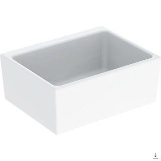 Umyvadlo multifunkční bez přepadu 60x50cm Geberit Publica Garda,  bílá
