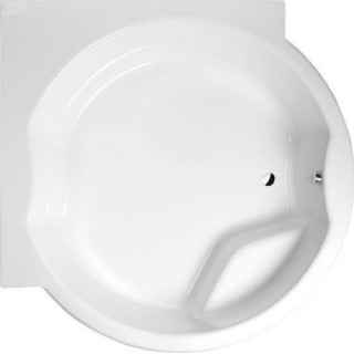 Kruhová vana z konstrukcją 172x172x49cm Polysan ROYAL ROUND,  bílá