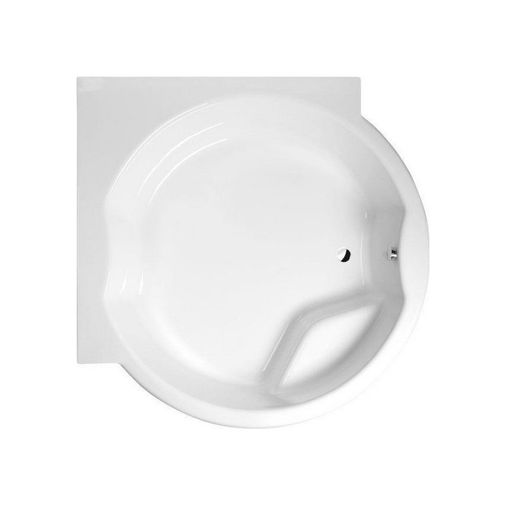 Kruhová vana z konstrukcją 172x172x49cm Polysan ROYAL ROUND,  bílá