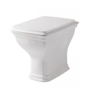 Mísa wc stojící ArtCeram Civitas, 36x54cm, černá lesklá